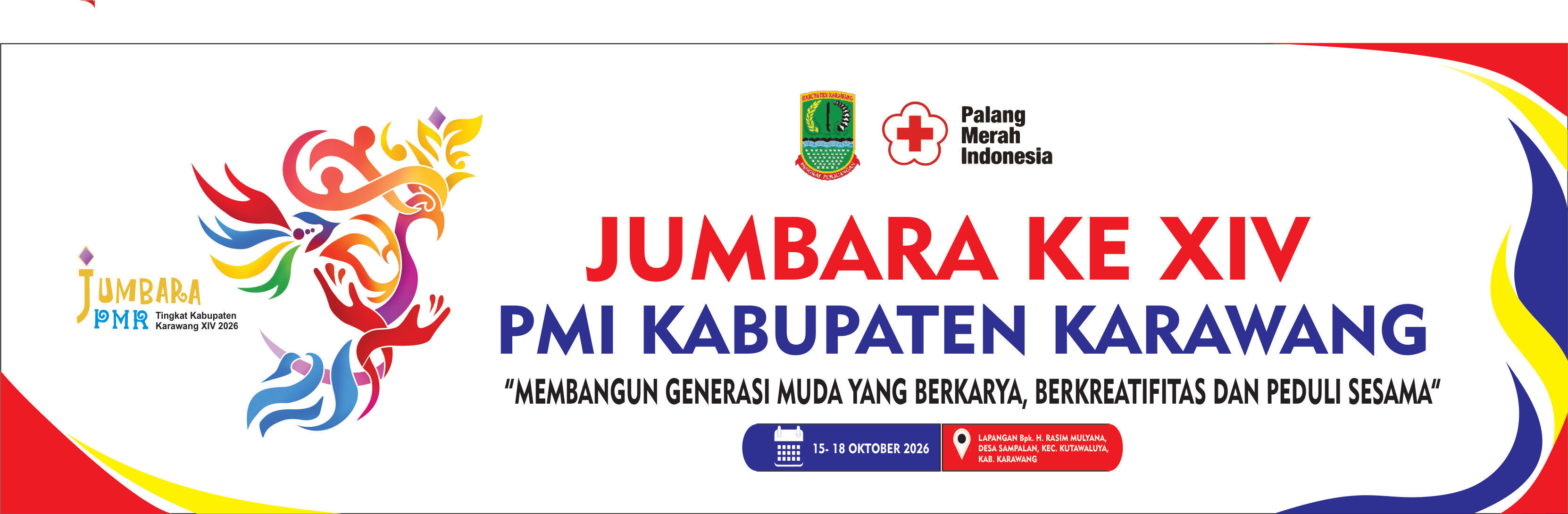 Banner Resmi Jumbara Ke XIV PMI Kabupaten Karawang